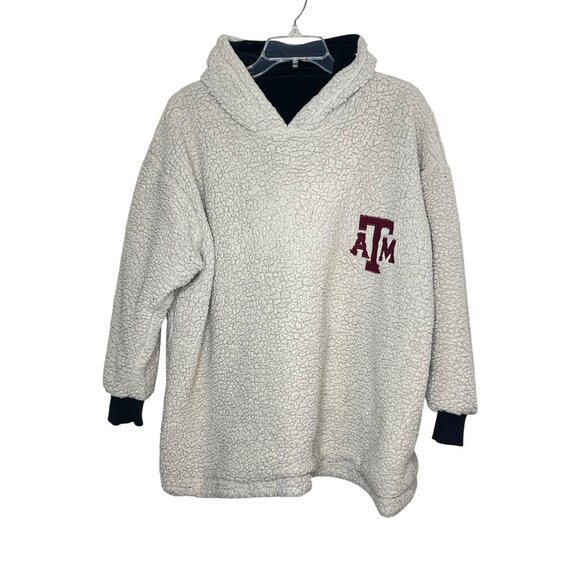 Texas A&M Logo Oversized Reversible Blanket Hoodie Size XL - Picture 3 of 8
